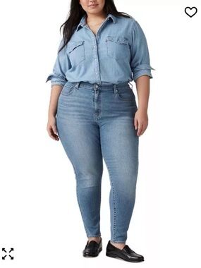 Levi’s Women’s 721 Light Wash Blue High Rise Skinny Jeans